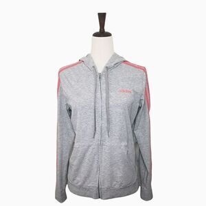 Adidas Gray Zip Up Athletic Sports Track Jacket Size M